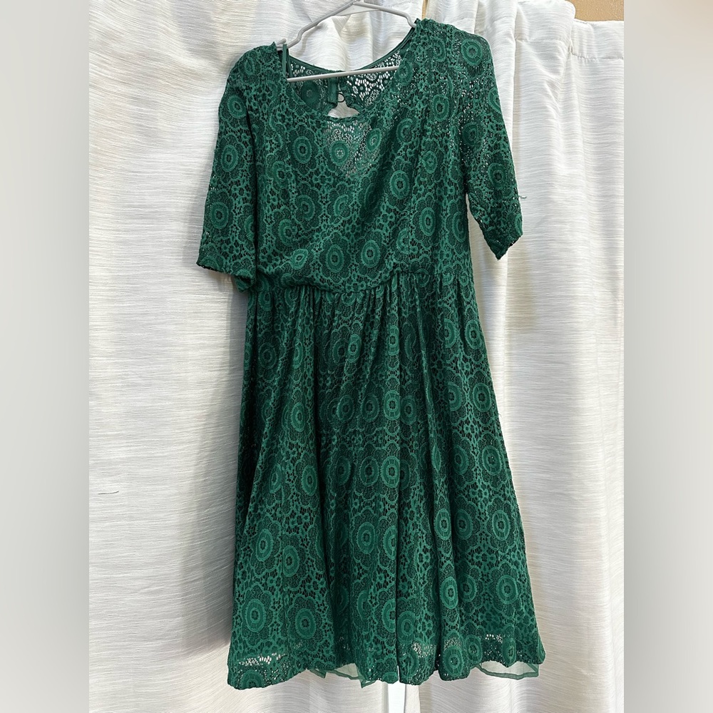 Green lace Cocktail Dress Plenty by Tracy Rees